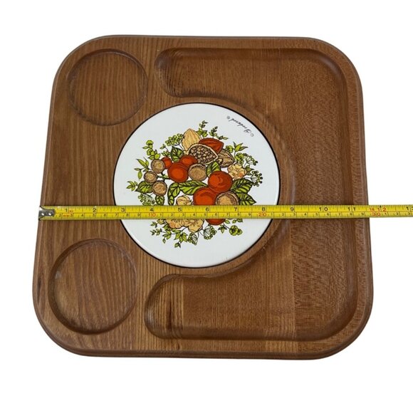 Vintage Goodwood Cheese Board Platter With Ceramic Cups & Knife - Picture 14 of 16